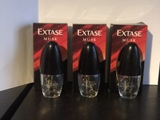 3x Extase Musk 15ml Eau De Toilette Flakon Damen Muelhens Selten Vintage Mit OVP
