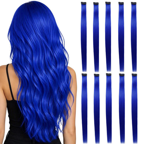 Stück blau haarsträhnen - stück,
