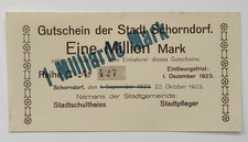 Notgeld Gutschein Stadt