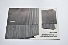 BOSE Model 501 Speakers ORIGINAL Operating Instructions MANUAL