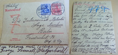 Rohrpost brief berlin - berlin:, artist