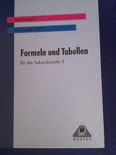 Mathematik/Informatik,Formeln und Tabellen für die Sekundarstufe II,Paetec 2001