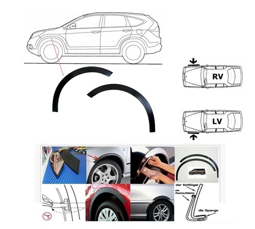 Honda radlaufleisten - honda,