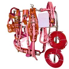 Zweifarbiges rosa Leder