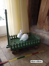 Deko Leiterwagen Bollerwagen weihnachten Holz Wagen Dekoration alt antik