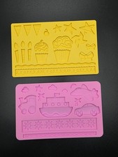 2 Silikonformen Wilton Geburtstag Kinder Tortendeko