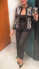 Glitzerjacke mit Pailletten