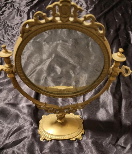 Vintage tisch spiegel messing - vintage,