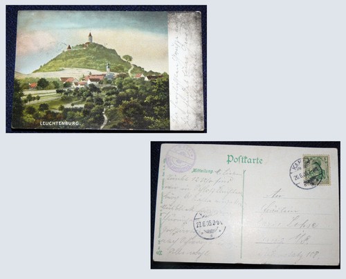 Leuchtenburg bei kahla in - ak,