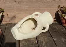 Amphore ca 30 cm aus Terracotta Terrakotta Vase Wasserlauf Pflanzamphore liegend