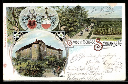 Ansichtskarte schwanberg - ansichtskarte,