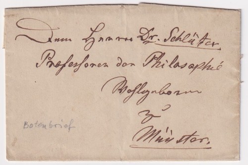 Vorphilatelie botenbrief - vorphilatelie, an