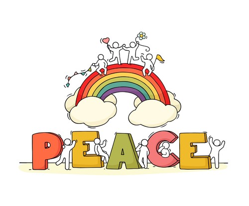 Peace rainbow frieden - peace,