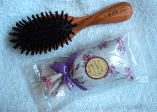 Neu haarbürste olivenholz - neu,