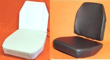 1x Sitzbezug+ 1x Lehnenbezug 2x Schaumkern UNIMOG 406,421, Std., Kunstleder sw.