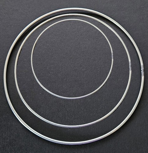 Metallring silber 10cm 15cm - silber, 10cm,