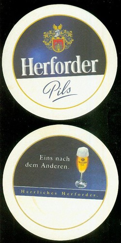 Bierdeckel herforder pils 6 - bierdeckel,