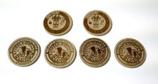 Wooden token coins 4 - 6,