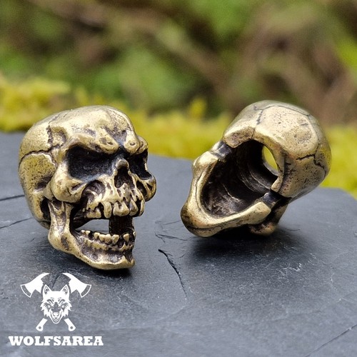 Messing skull groß - messing,