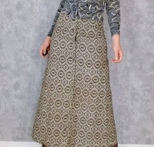 Wollrock Rock 36 38 Damen Maxirock Wolle Rock Beige A-Linie Winterrock Lang 