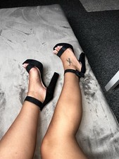 Sexy High Heels Glitzer Plateau ?Peep Toe Party Night Out Schuhe Blockabsatz