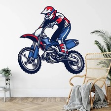 Motorrad Wandtattoo Jungen