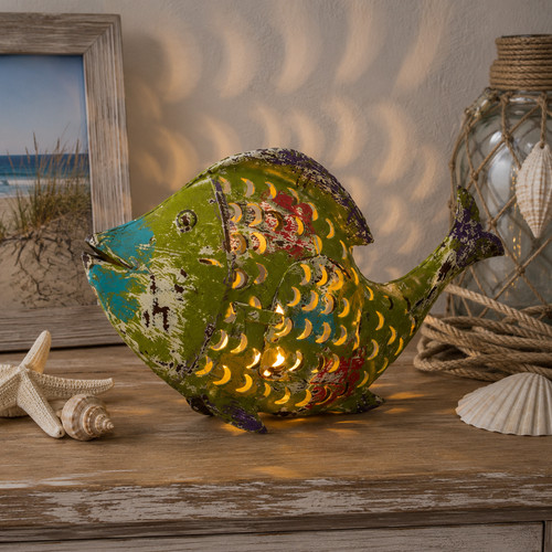 Maritime deko fisch laterne - maritime,
