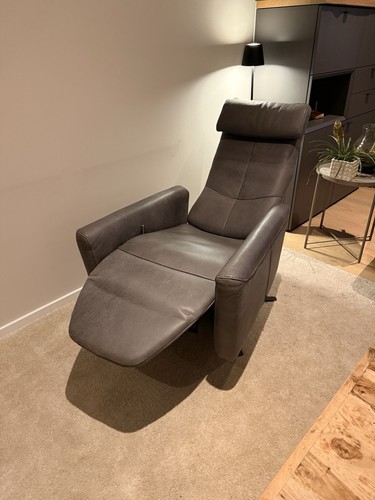 Relax sessel leder grau - sessel,