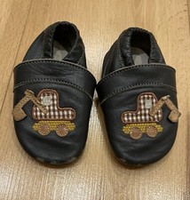 Krabbelschuhe von Anna und Paul, für Baby & Kleinkinder,mit Bagger,Größe 20/21M