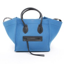 Handtasche Céline Blau Schwarz Luggage medium Phantom