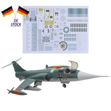 DIY 1/33 US F-104G Star Fighter Plane Paper Model Military Puzzle Set Gift Kids