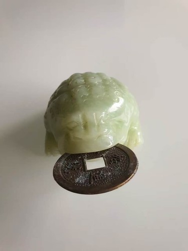 Natürliche jade kröte - natürliche,