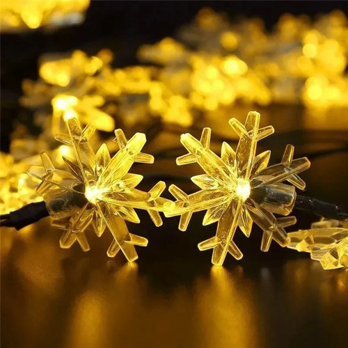 Led schneeflocke solar - led,
