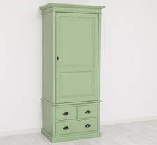 Schrank Kleiderschrank Dielenschrank Flurschrank  85 cm schmal Landhaus