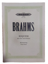 BRAHMS "Requiem" (Soli, Chor + Orchester) - Klavierauszug - Vocal Score - Peters