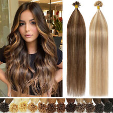 200 Strähnen Keratin Bonding 100% Echthaar Extensions Dick Haarverlängerung Glue