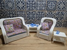 Rattan Möbel Collecion Vintage Barbie 80er 90er Sammlung Traumhaus Dream House