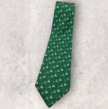 CABOUCHON Silk Tie Green Blue
