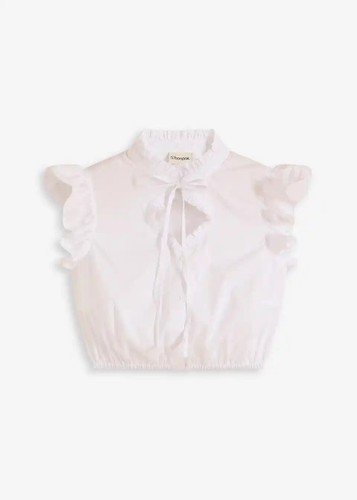 Dirndlbluse mit rüschen - rüschen, und