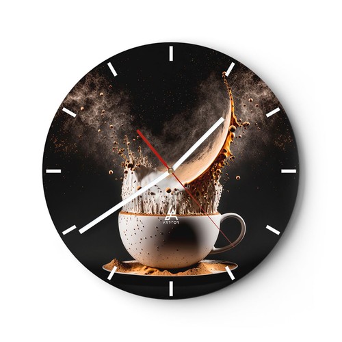 Modern wanduhr 30x30cm rund - modern,