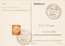 Ganzsache Deutsches Reich 1937