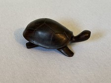 Schildkröte Holz Figur Vintage Braun Dekoration