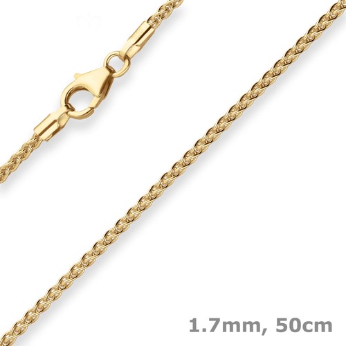 7mm zopfkette goldkette - 1,7mm,