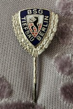 Anstecknadel Ehrennadel BSG Tiefbau Berlin DDR FUSSBALL OBERLIGA LIGA