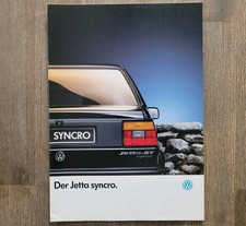 VW Jetta syncro GT/CL II 16E/19E '90 Prospekt/brochure/folleto/opuscolo/broszura