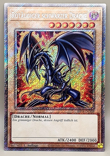 Rotäugiger schwarzer drache - rotäugiger,