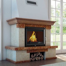 Wasserführender Kamineinsatz