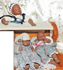 3 Künstlerpuppen mit