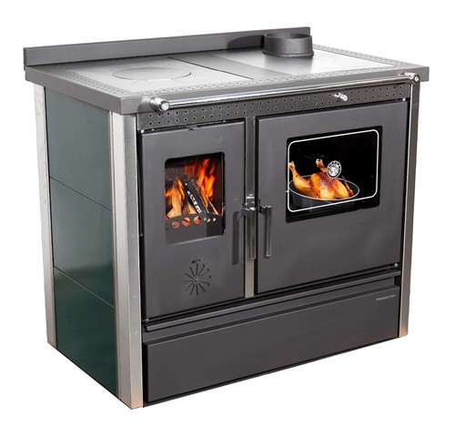 Kaminofen mit backfach und - mit,