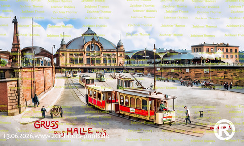 Ansichtskarte-Halle-Bahnhof--0